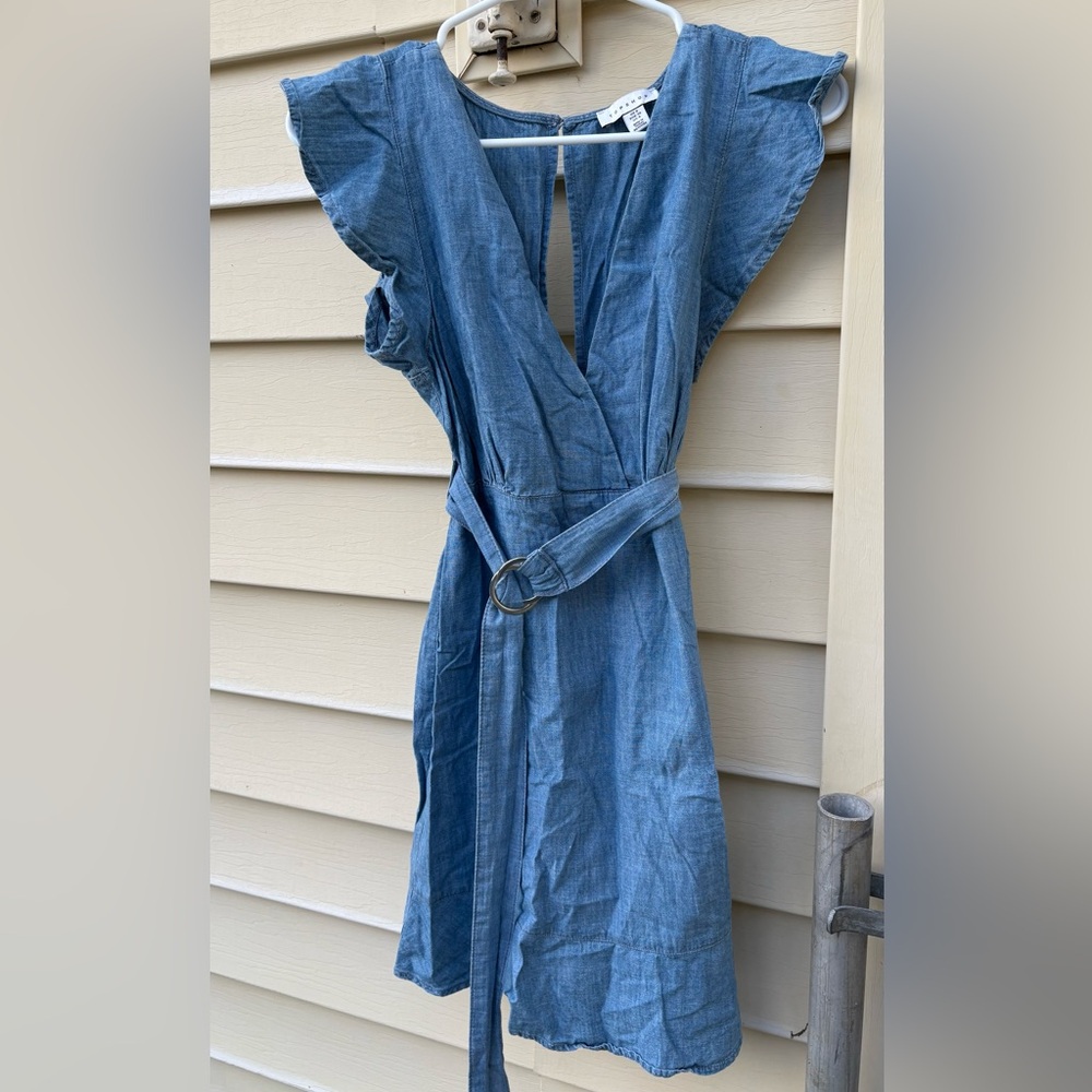 Topshop Light Blue Denim Dress